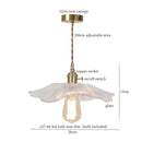 GobekUsa Clear Glass LED Copper Pendant Lighting for Minimalist Decor