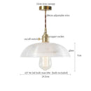 GobekUsa Clear Glass LED Copper Pendant Lighting for Minimalist Decor