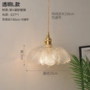 GobekUsa Glass Copper Pendant Light: Modern Nordic Style Hanging Lamp for Kitchen, Dining, and Living Room