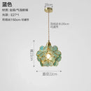 GobekUsa Glass Copper Pendant Light: Modern Nordic Style Hanging Lamp for Kitchen, Dining, and Living Room