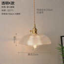GobekUsa Glass Copper Pendant Light: Modern Nordic Style Hanging Lamp for Kitchen, Dining, and Living Room
