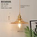 GobekUsa Glass Copper Pendant Light: Modern Nordic Style Hanging Lamp for Kitchen, Dining, and Living Room