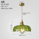 GobekUsa Glass Copper Pendant Light: Modern Nordic Style Hanging Lamp for Kitchen, Dining, and Living Room