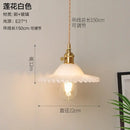 GobekUsa Glass Copper Pendant Light: Modern Nordic Style Hanging Lamp for Kitchen, Dining, and Living Room