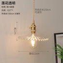 GobekUsa Glass Copper Pendant Light: Modern Nordic Style Hanging Lamp for Kitchen, Dining, and Living Room