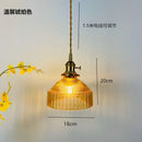 GobekUsa Glass Hanging Lamp with Switch: Modern Nordic Copper Pendant Light Fixtures