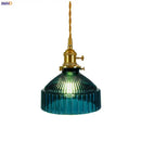 GobekUsa Glass Hanging Lamp with Switch: Modern Nordic Copper Pendant Light Fixtures