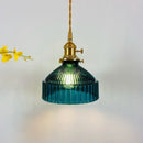 GobekUsa Glass Hanging Lamp with Switch: Modern Nordic Copper Pendant Light Fixtures