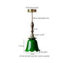 GobekUsa Cream Glass Copper LED Pendant Lamp for Kitchen Bedroom Living Room