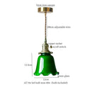 GobekUsa Cream Glass Copper LED Pendant Lamp for Kitchen Bedroom Living Room