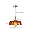 GobekUsa Cream Glass LED Pendant Lamp - Nordic Minimalist Brass Hanging Light