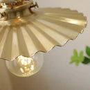 GobekUsa Copper Walnut LED Pendant Lights, Modern Hanging Lamp for Hallway, Bedroom, Dining Room