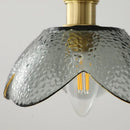 GobekUsa Glass Copper LED Hanging Light: Nordic Pendant Lamp, Living Room Bedroom Coffee Knob Switch