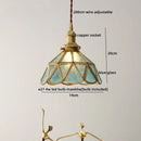GobekUsa Glass Copper LED Hanging Light: Nordic Pendant Lamp, Living Room Bedroom Coffee Knob Switch