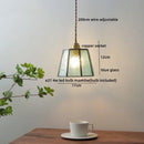GobekUsa Glass Copper LED Hanging Light: Nordic Pendant Lamp, Living Room Bedroom Coffee Knob Switch