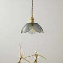 GobekUsa Glass Copper LED Hanging Light: Nordic Pendant Lamp, Living Room Bedroom Coffee Knob Switch