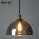 GobekUsa Industrial Glass Pendant Light for Modern Home Decor