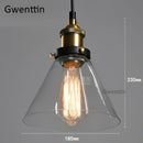 GobekUsa Industrial Glass Pendant Light for Modern Home Decor