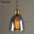GobekUsa Industrial Glass Pendant Light for Modern Home Decor