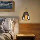 GobekUsa Industrial Glass Pendant Light for Modern Home Decor