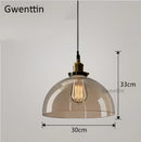 GobekUsa Industrial Glass Pendant Light for Modern Home Decor