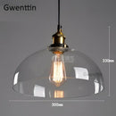 GobekUsa Industrial Glass Pendant Light for Modern Home Decor