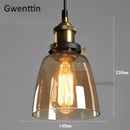 GobekUsa Industrial Glass Pendant Light for Modern Home Decor