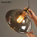 GobekUsa Industrial Glass Pendant Light for Modern Home Decor