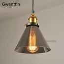 GobekUsa Industrial Glass Pendant Light for Modern Home Decor
