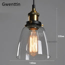 GobekUsa Industrial Glass Pendant Light for Modern Home Decor