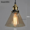 GobekUsa Industrial Glass Pendant Light for Modern Home Decor