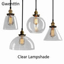 GobekUsa Industrial Glass Pendant Light for Modern Home Decor