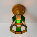 GobekUsa Glass Copper LED Ceiling Lamp Modern Style for Home Decor and Restaurant