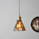 GobekUsa Glass Copper Pendant Light with Wood Knob Switch: Modern Nordic LED Hanging Lamp