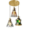 GobekUsa Glass Copper Pendant Light with Wood Knob Switch: Modern Nordic LED Hanging Lamp