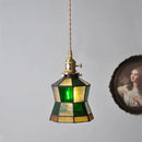 GobekUsa Glass Copper Pendant Light with Wood Knob Switch: Modern Nordic LED Hanging Lamp