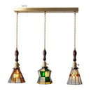 GobekUsa Glass Copper Pendant Light with Wood Knob Switch: Modern Nordic LED Hanging Lamp