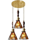 GobekUsa Glass Copper Pendant Light with Wood Knob Switch: Modern Nordic LED Hanging Lamp
