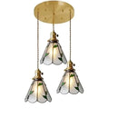 GobekUsa Glass Copper Pendant Light with Wood Knob Switch: Modern Nordic LED Hanging Lamp