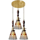 GobekUsa Glass Copper Pendant Light with Wood Knob Switch: Modern Nordic LED Hanging Lamp