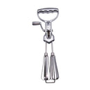 Vintage stainless steel dual hand crank egg beater kitchen whisk by Decorbites