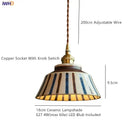 GobekUsa Coloured Glaze Pendant Light LED Hanging Lamp for Home Dining Living Room