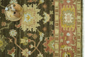 Vintage Style Antique design Green and Rust 8x10 Traditional Floral wool area rug by The Rug Decor