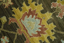 Vintage Style Antique design Green and Rust 8x10 Traditional Floral wool area rug by The Rug Decor