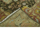 Vintage Style Antique design Green and Rust 8x10 Traditional Floral wool area rug by The Rug Decor