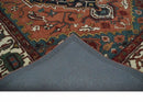 Vintage Style Black, Rust, Teal and Ivory Hand Tufted 8x10 Traditional wool Area Rug by The Rug Decor