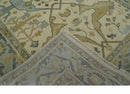Vintage Style Ivory, Beige and Gray 6x9 Hand Knotted Traditional Oriental Oushak wool rug by The Rug Decor