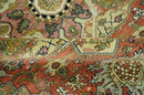 Vintage Style Olive, Rust and Ivory Fine Hand Knotted 8x10 wool area rug by The Rug Decor
