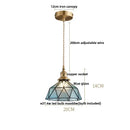 GobekUsa Blue Glass LED Pendant Light Fixture - Nordic Modern Hang Lamp
