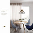 GobekUsa Blue Glass LED Pendant Light Fixture - Nordic Modern Hang Lamp